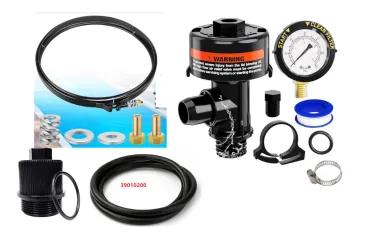 Filter Tension Control Clamp & Pressure Gauge Kit with Air Relief Valve
