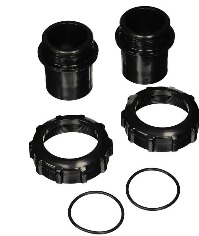 Black Bulkhead Union Set for Clean and Clear Plus Filter