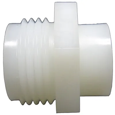 Adaptador para manguera de jardín, 1/4 x 3/4-Inch MHT