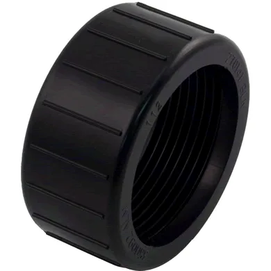 Tuerca de enlace negra para válvulas push-pull y bombas, compatible con Pentair