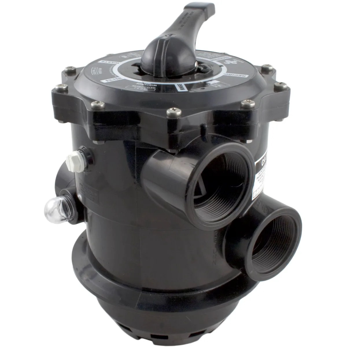 Top Mount Multiport Valve, 2-Inch, ABS, for Sand or D.E. Filters
