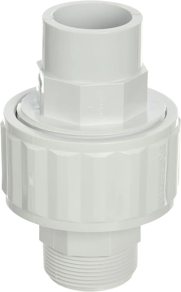 Enlace autoalineante, 1-1/2-Inch Slip x Slip, ABS, compatible con Hayward