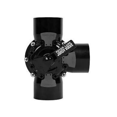 Válvula giratoria 3-Port, 2-1/2-Inch x 3-Inch PVC, compatible con Jandy