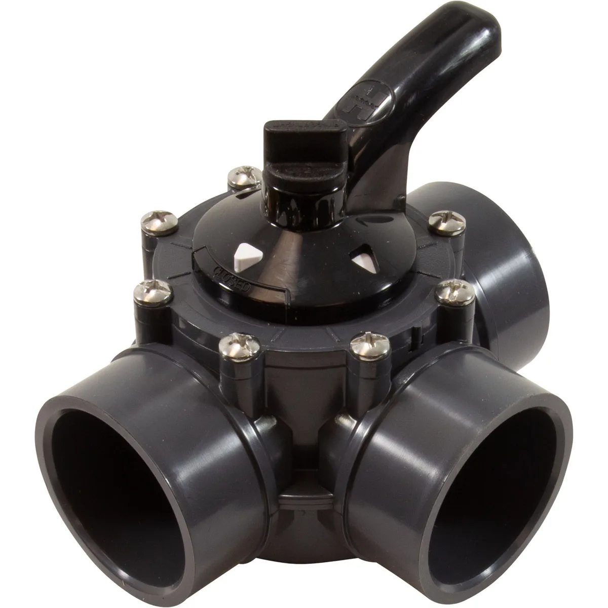 Válvula desviadora de 3 vías, 2-Inch x 2.5-Inch CPVC, compatible con Hayward PSV Series