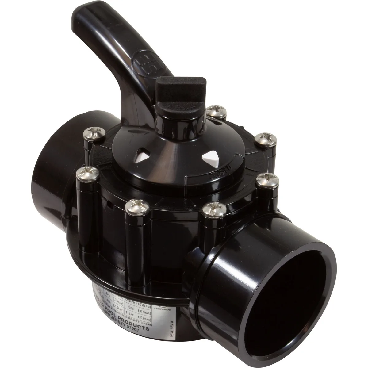 Válvula desviadora de 2 vías, 2-Inch x 2.5-Inch, repuesto para Hayward PSV2S2