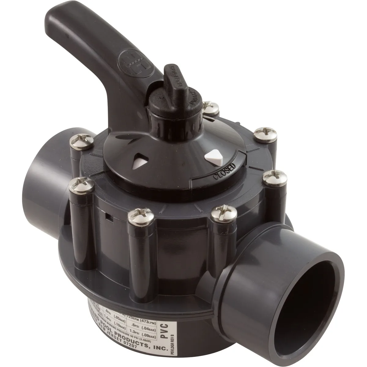 Válvula desviadora de 2 vías, 1.5-Inch x 2-Inch, repuesto para Hayward PSV2S