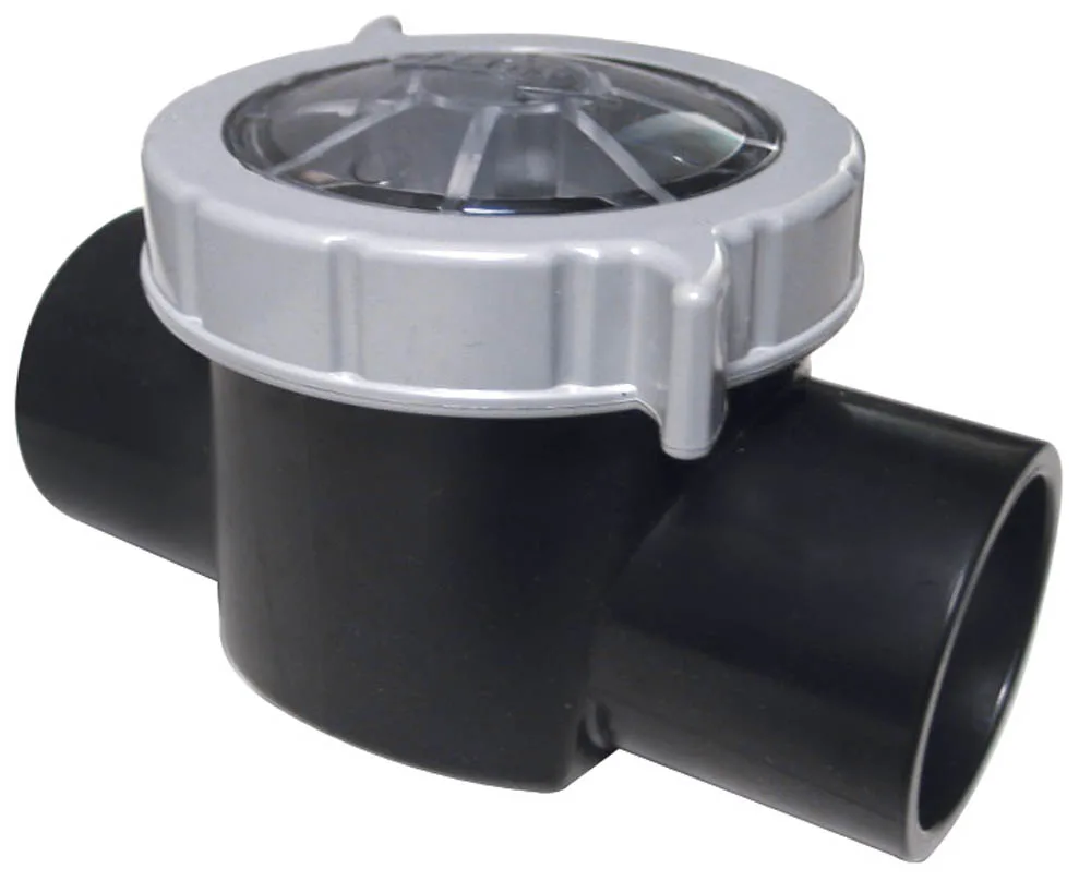 Válvula antirretorno, 1.5-Inch Socket x 2-Inch Spigot, CPVC negro