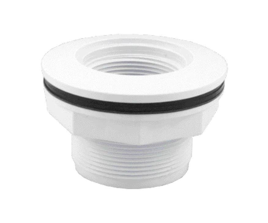 Extended Wall Return Fitting, 1-1/2-Inch FIP x 1-1/2-Inch Socket, Gray