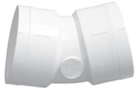 Elbow, 3-Inch, Slip x Slip, 22.5 Degree, SCH 40