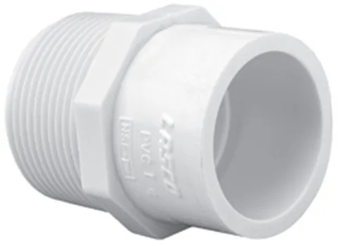 Adaptador macho reductor, 2-Inch x 3-Inch, MPT x Slip, SCH 40