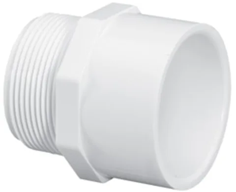 Adaptador Macho, 1/2-Inch x 1/2-Inch, Slip x MPT, SCH 40 PVC
