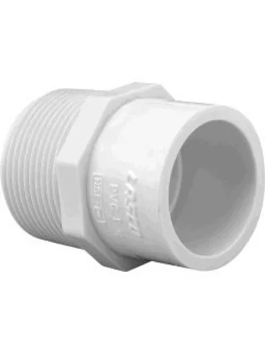 Adaptador macho reductor, 1-Inch x 1-1/4-Inch, MPT x Slip, SCH 40