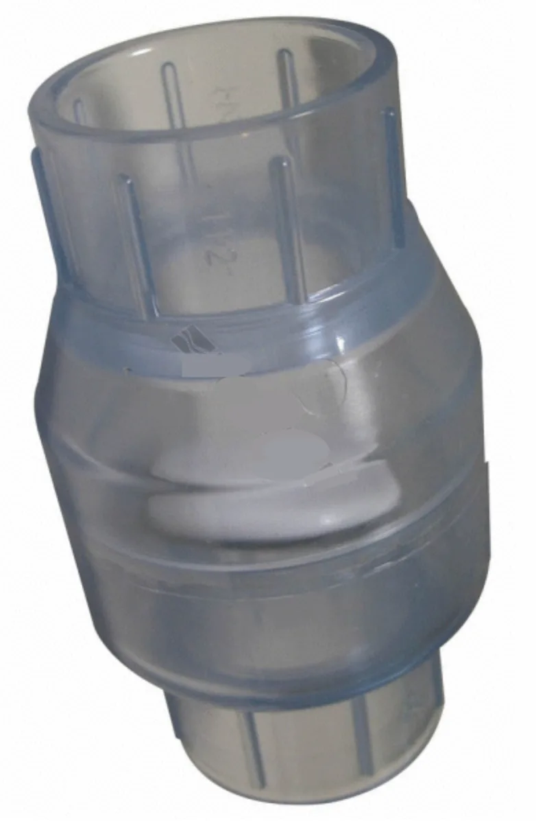 Válvula antirretorno de clapeta, 1.5-Inch Socket, transparente, compatible con CMP HydroSeal