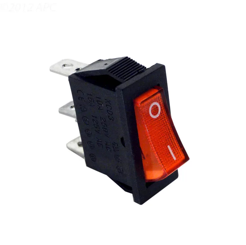 Interrupteur d'alimentation, rouge, 3-Wire, compatible Aqua Products
