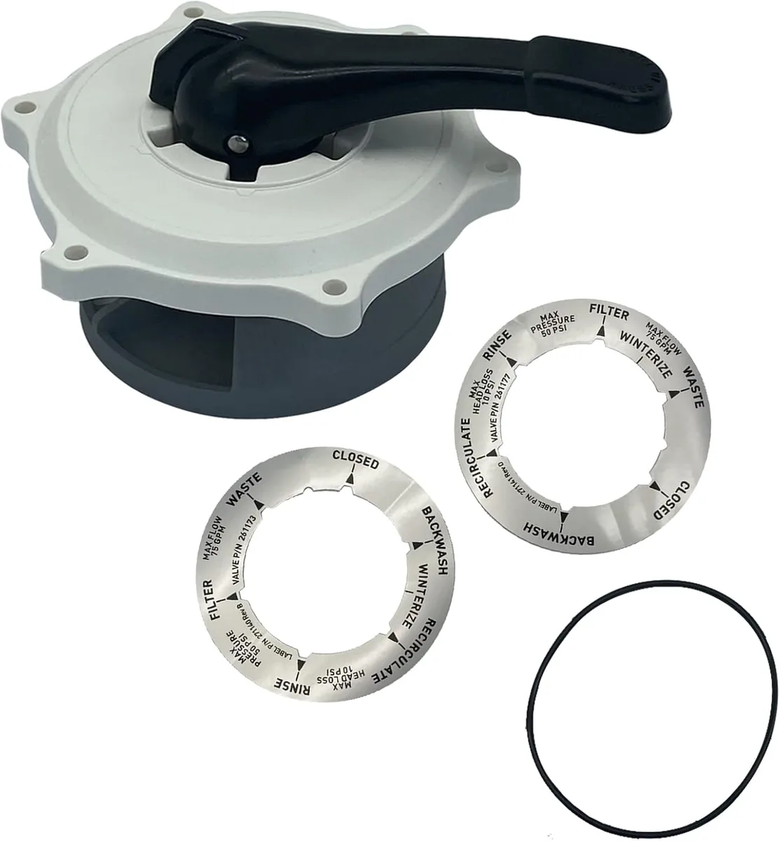 Ensemble vanne multivoies Hi-Flow, 1-1/2-Inch, montage supérieur et latéral