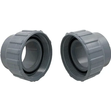 PVC Connector and Nut Set, 2-Inch, for Heat Exchanger, Replacement for Raypak