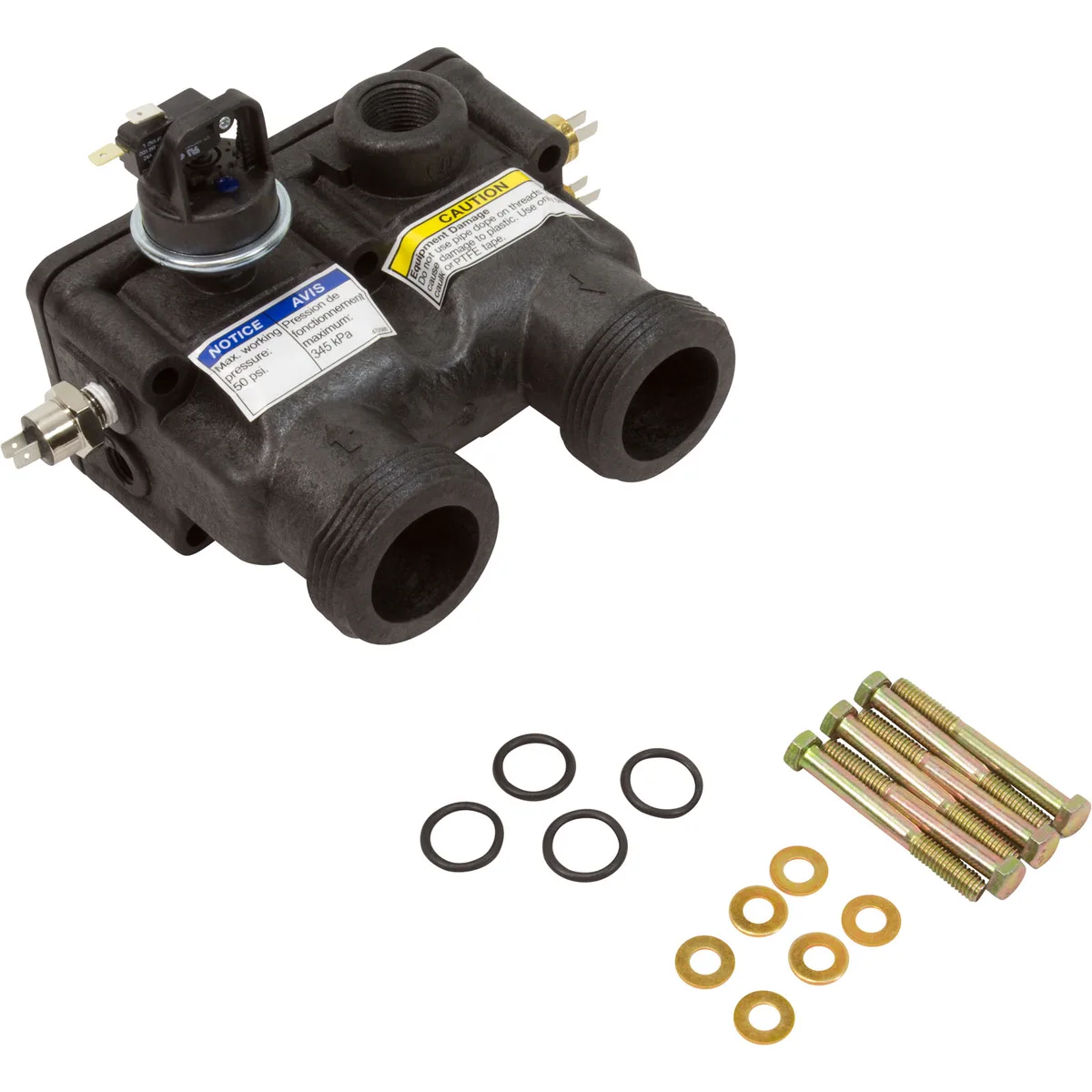 Kit de colector para calentador MasterTemp 125, repuesto para Pentair