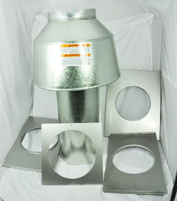 Indoor Drafthood Assembly, 9-Inch, for Model 400 Lite2 Heaters, Replacement for Teledyne Laars