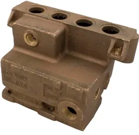Colector de entrada/salida, bronce, para calentador de piscina 155B/C, recambio para Raypak